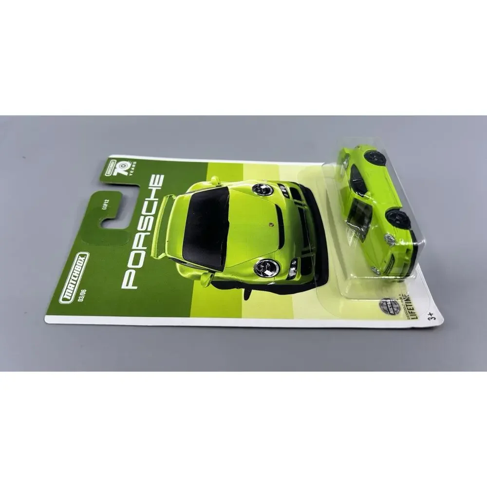 Matchbox 2007 PORSCHE 911 GT3 70 Years Green Diecast GGF12 Diecast 1:64 NOC